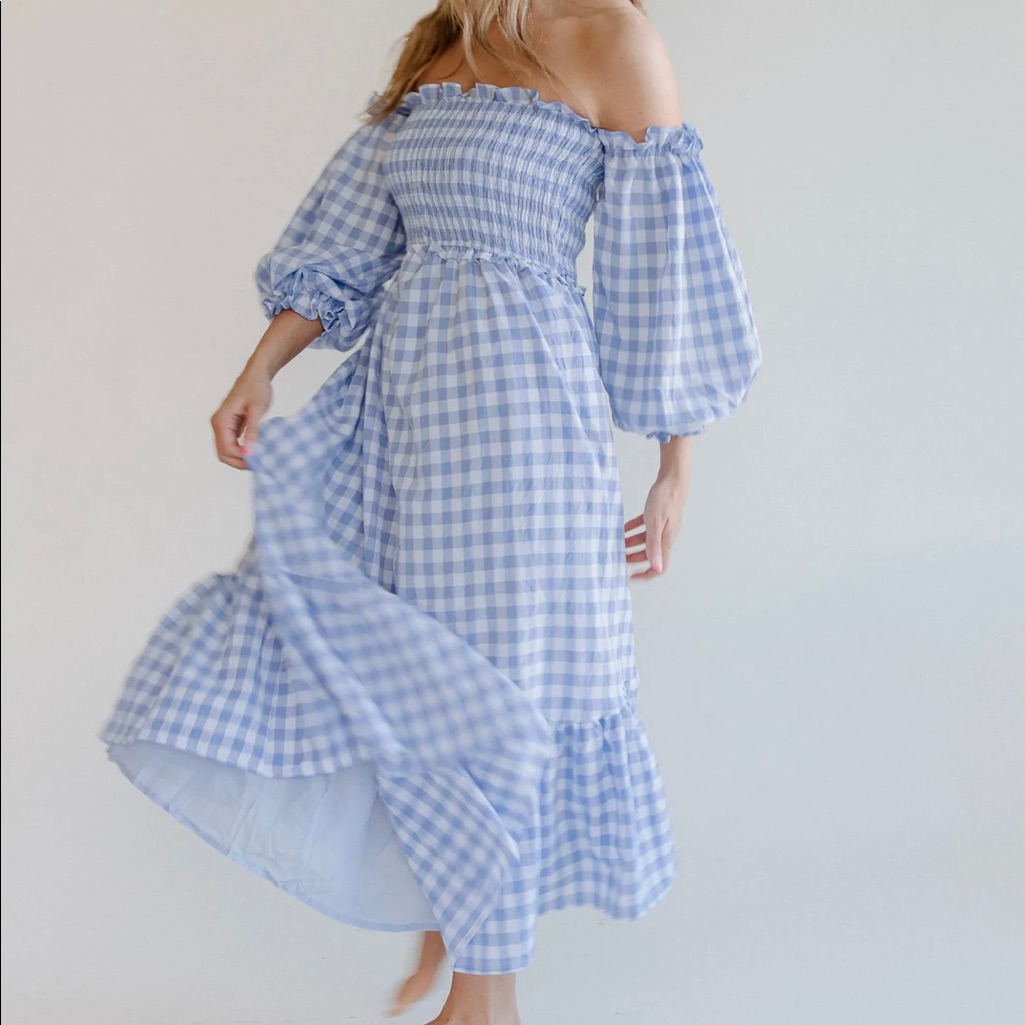 Blue Dress! Super Flattering By Ivorie Kai